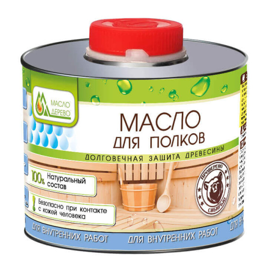 Масло для защиты полков бань и саун «Масло &amp; Дерево»
