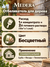 Концентрат отбеливателя для дерева «Medera-20»