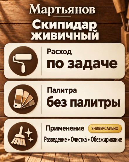 Скипидар живичный «Мартьянов»