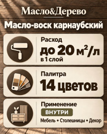 Масло-воск карнаубский «Масло &amp; Дерево»