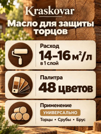 Масло для защиты торцов Kraskovar Slice Protect