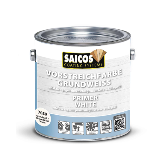 Белая грунтовка для предварительной окраски «Saicos» Vorstreichfarbe grundweiss