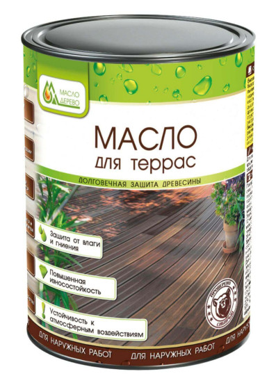Масло для террас «Масло &amp; Дерево»