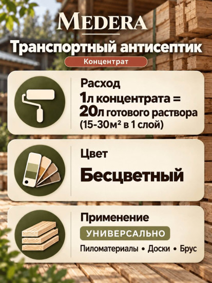 Концентрат транспортного антисептика «Medera-10»