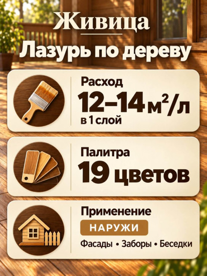 Лазурь по дереву «Живица»
