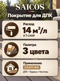 Покрытие для ДПК «Saicos» WPC Pflege
