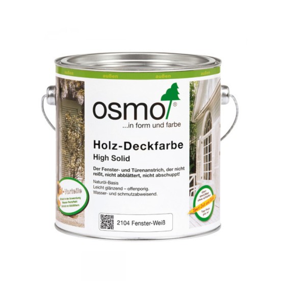 Белая краска для окон и дверей «Osmo» Holz-Deckfarbe