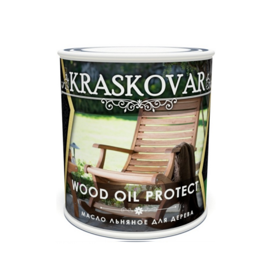 Масло льняное для дерева Kraskovar Wood Oil Protect