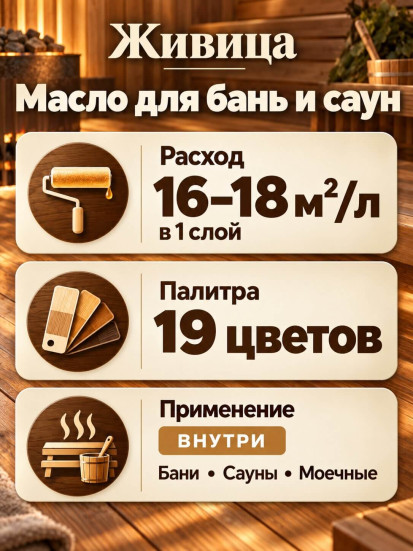 Масло для бань и саун «Живица Про»