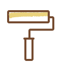 Валики для нанесения масла и дерева